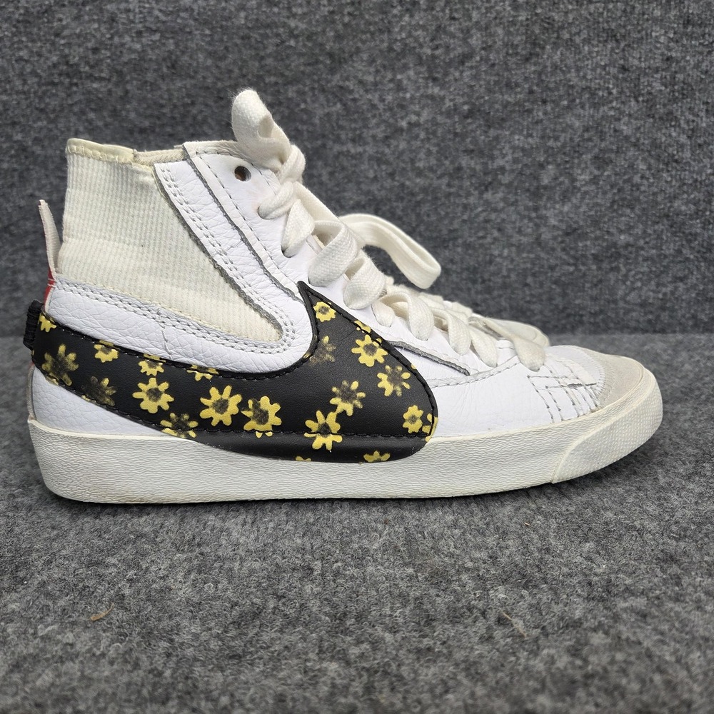Nike Blazer Mid '77 Jumbo Shoes Mens Size 8.5 White Sunflower Floral DQ7639-100